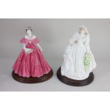 A Coalport porcelain limited edition figure of The Princess of Wales, in wedding gown, no. 1,305