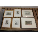 Local interest, a collection of six 18th century and later prints of local views, to include