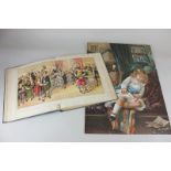 A Victorian hardbound album of 'Lithographic Specimens', containing colour lithographs depicting