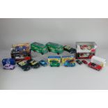 A collection of die-cast model motor vehicles, various makers, some boxed, to include two Matchbox