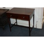 Hon. Col. Field Marshall Earl Roberts. A mahogany desk, the rectangular top with rounded corners