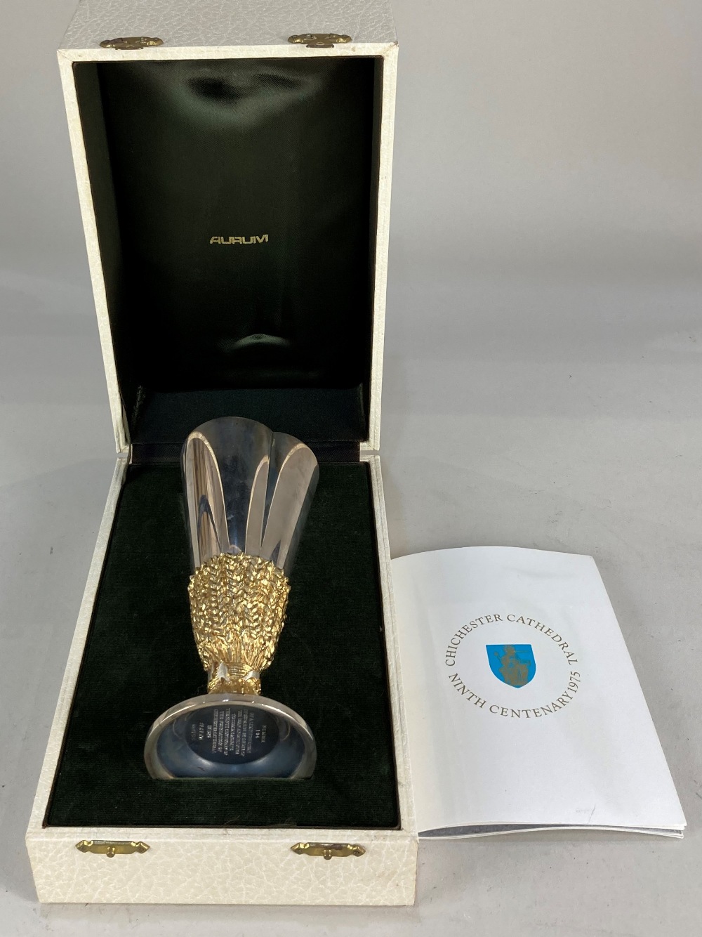 An Elizabeth II silver goblet, made by order of the Dean and Chapter of Chichester Cathedral to