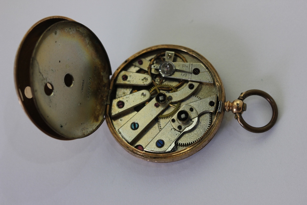 A lady's Swiss 14ct gold open face pocket watch - Image 2 of 2