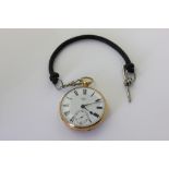 An 18ct gold open face pocket watch the dial and movement signed E. J. Dent, hallmarked for 1847