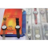 A group of fourteen various Swatch watches including Pick-Nick, Dibujos, Atlanta 1996 games; Scuba