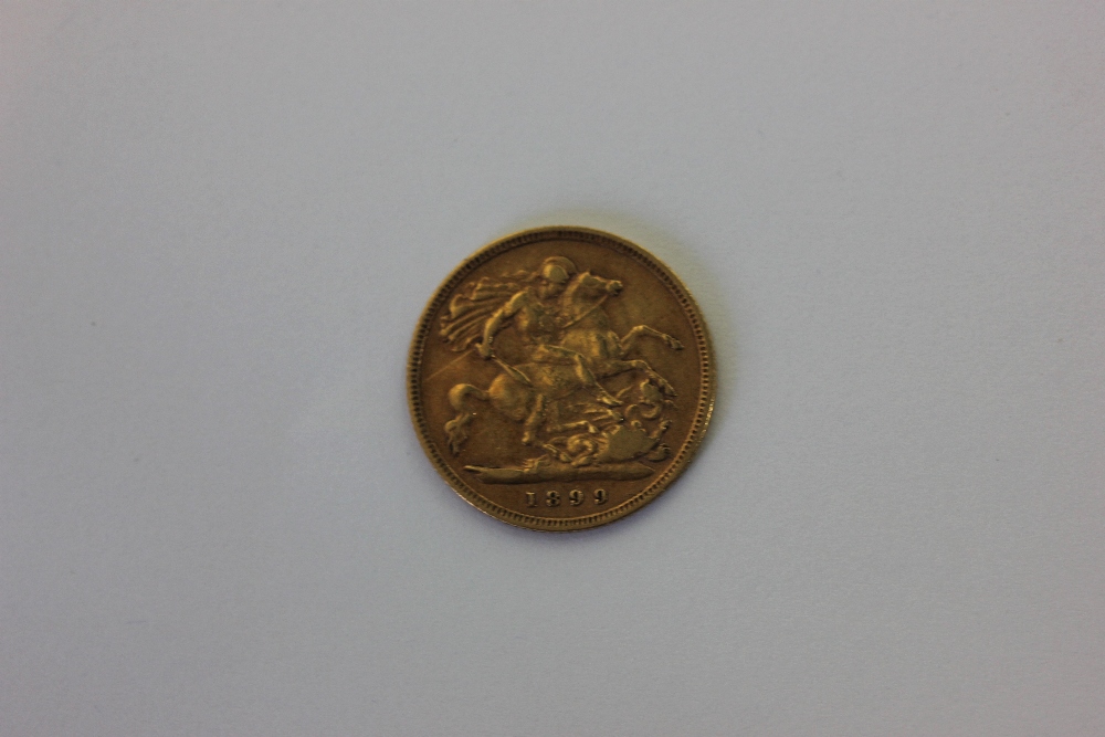 An 1899 half sovereign - Image 2 of 2