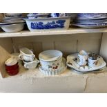 A Royal Worcester 'Evesham' porcelain part dinner and tea service, comprising two tureens and