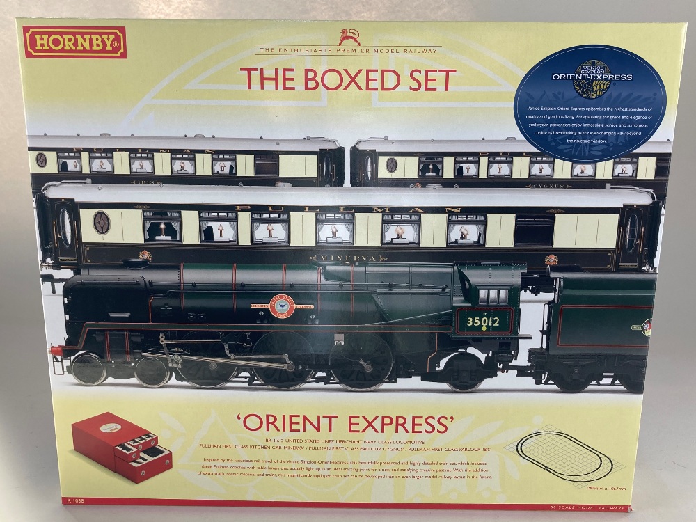 Hornby 00 gauge Orient Express model railway The Boxed Set R1038, complete in box, appears unused,