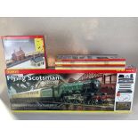 Hornby 00 gauge Flying Scotsman model railway train set R1019, complete with TrakMat, wrapped in