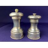 An Edward VII silver pepper mill, maker Charles & George Asprey, London 1907, together with a