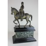 A bronze model of Bartolomeo Colleoni, - Lot withdrawn