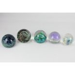 Three Caithness paperweights, to include 'Jelly fish' limited edition 113/500, and 'Seaform',