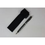 A Thomas Lyte ballpoint pen, stamped '925', in cloth pouch