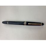 A Montblanc Meisterstuck fountain pen, the 14k nib stamped 4810, Montblanc 585, the pocket clip