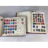 Two albums of Victorian and later British and World stamps, including a penny red and tuppenny blue