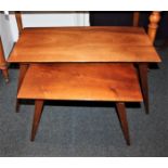 A graduated pair of mid 20th century coffee / side tables manufactured by Andrew Thompson & Son,