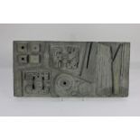 Attributed to William George Mitchell (1925-2020), abstract relief panel, fibreglass with faint