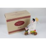 A Steiff limited edition 1925 replica wind up toy monkey Monk King 1925, boxed with paperwork
