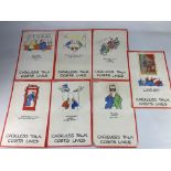 A collection of seven World War II 'Careless Talk Costs Lives' posters, by Fougasse, published by