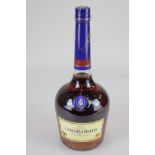 A bottle of VS Courvoisier cognac 1 litre