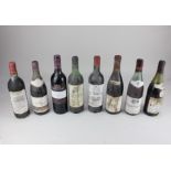 Eight bottles of red wine, to include Bergerac 1997, and Chateau Haut-Peyruguet Bordeaux 1986