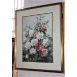 Jack Carter, pink roses, watercolour, signed and dated 1981, 47cm by 33cm