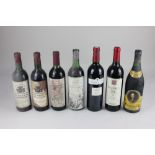 Seven bottles of red wine, to include Marquis d'Oriac 2003 Gaillac, and Artadi Orobio Tempranillo