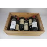 Three bottles of Chateau Leoville Poyferre Saint-Julien 1973 Bourdeaux red wine, three bottles of