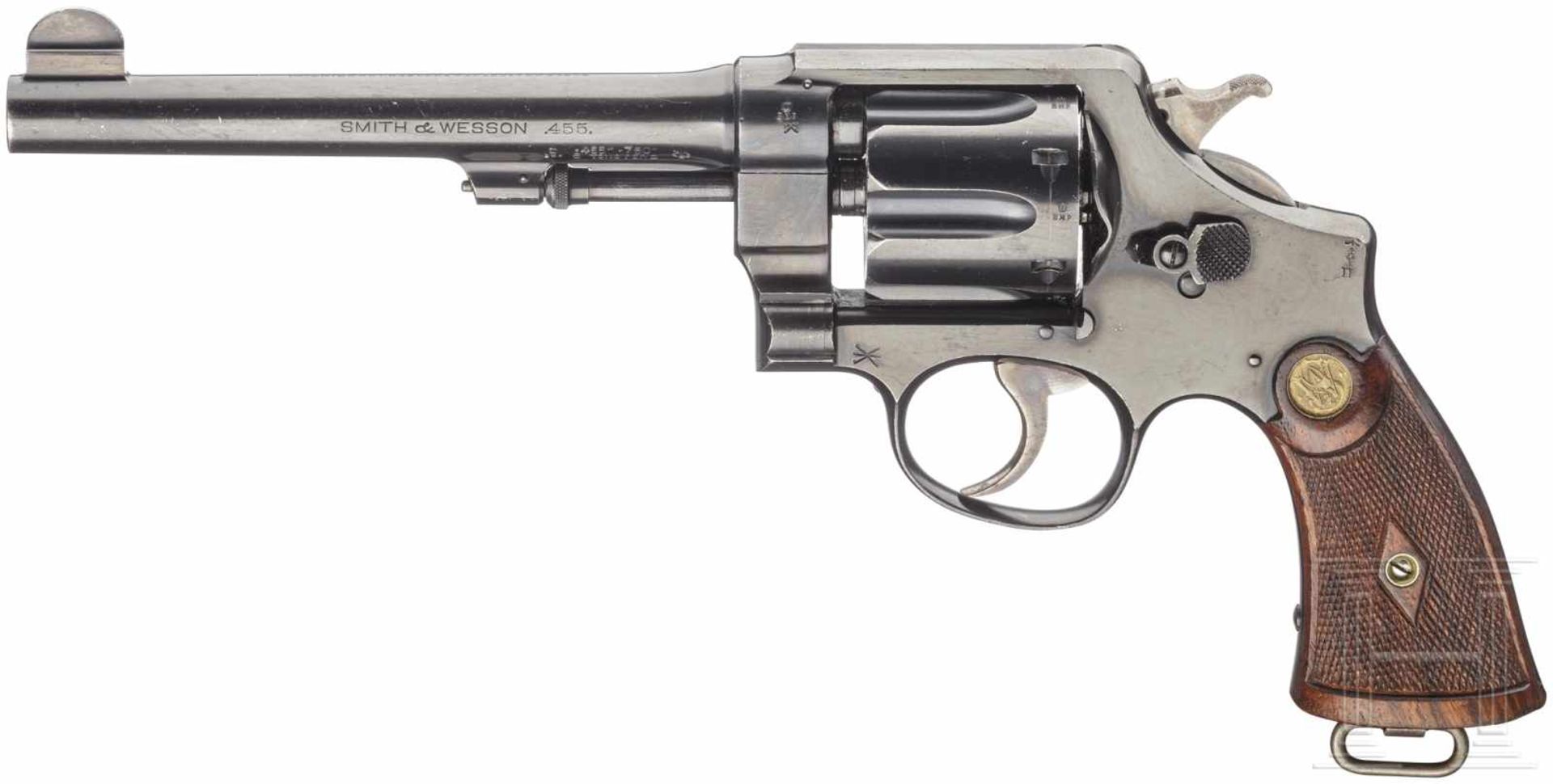A Smith & Wesson .455 Mark II Hand Ejector, 2nd Model