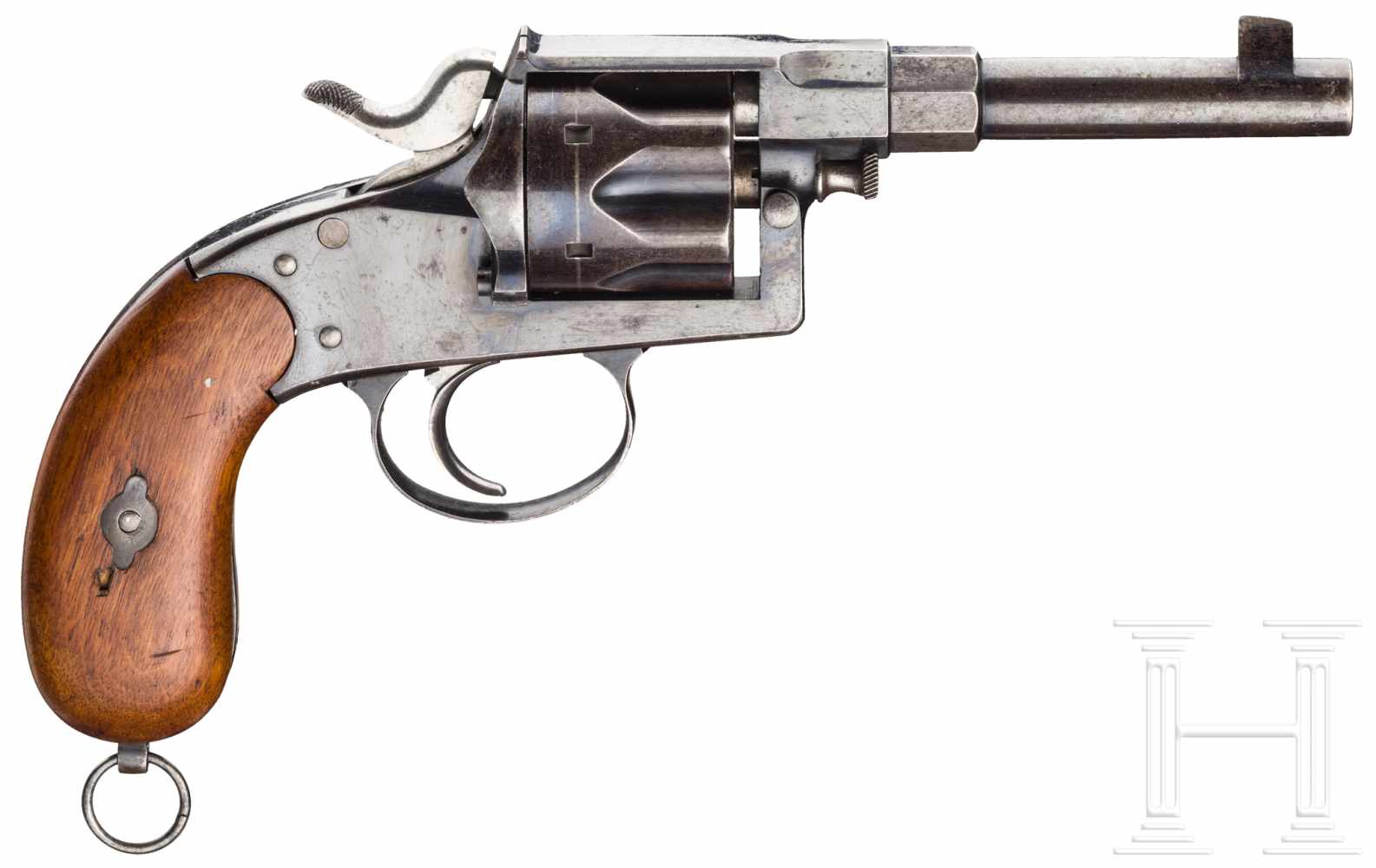 A Reichsrevolver Mod. 1883, model or trial of the manufacturer's Royal Prussian inspection - Image 3 of 5