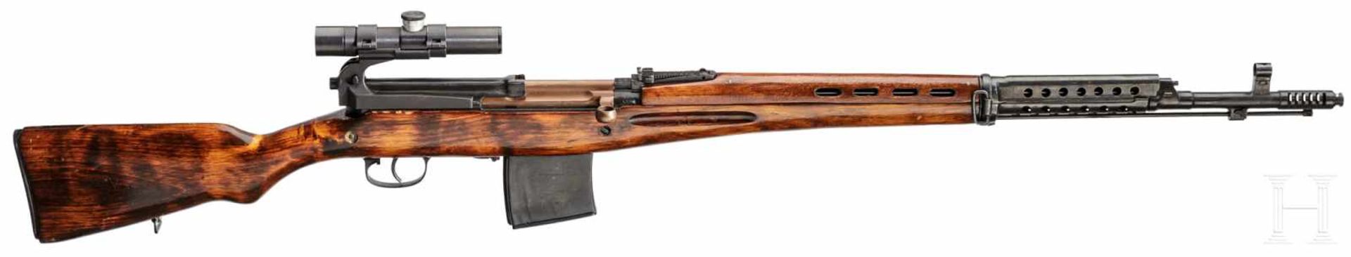 A Sniper Rifle Tokarev M 40 (SVT-40), with original PU-scope