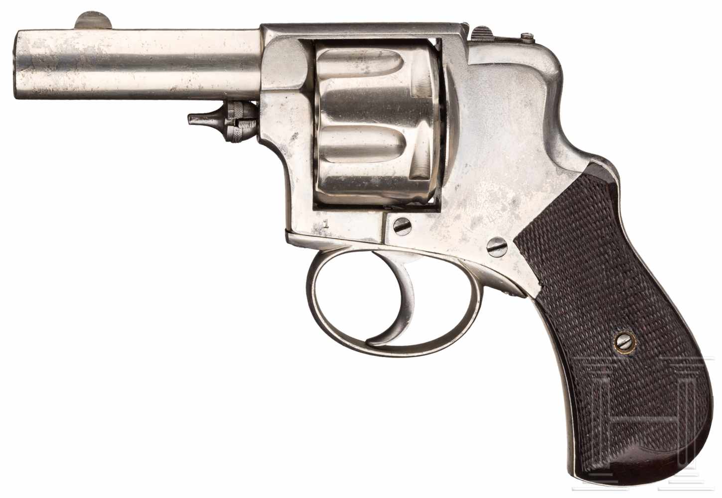 A hammerless Levaux revolver, Liège, prototype, circa 1880<