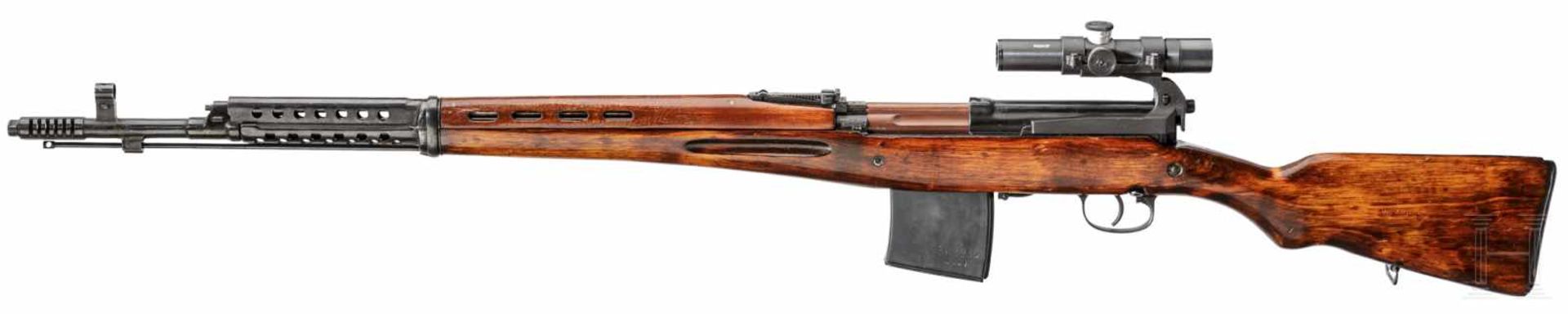 A Sniper Rifle Tokarev M 40 (SVT-40), with original PU-scope - Bild 2 aus 3