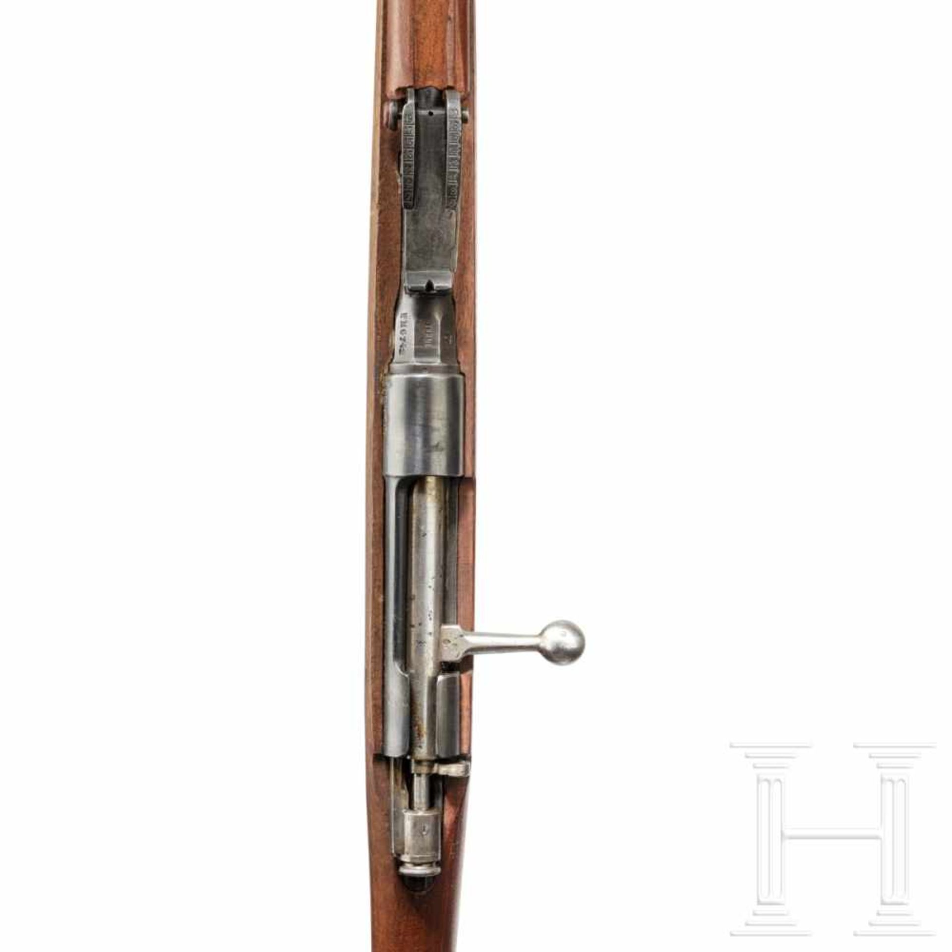 Gewehr Carcano Mod. 1891Kal. 6,5x52, Nr. EM6742, Lauf matt. Sechsschüssig. Dt. Beschuss. Fertigung - Bild 3 aus 3