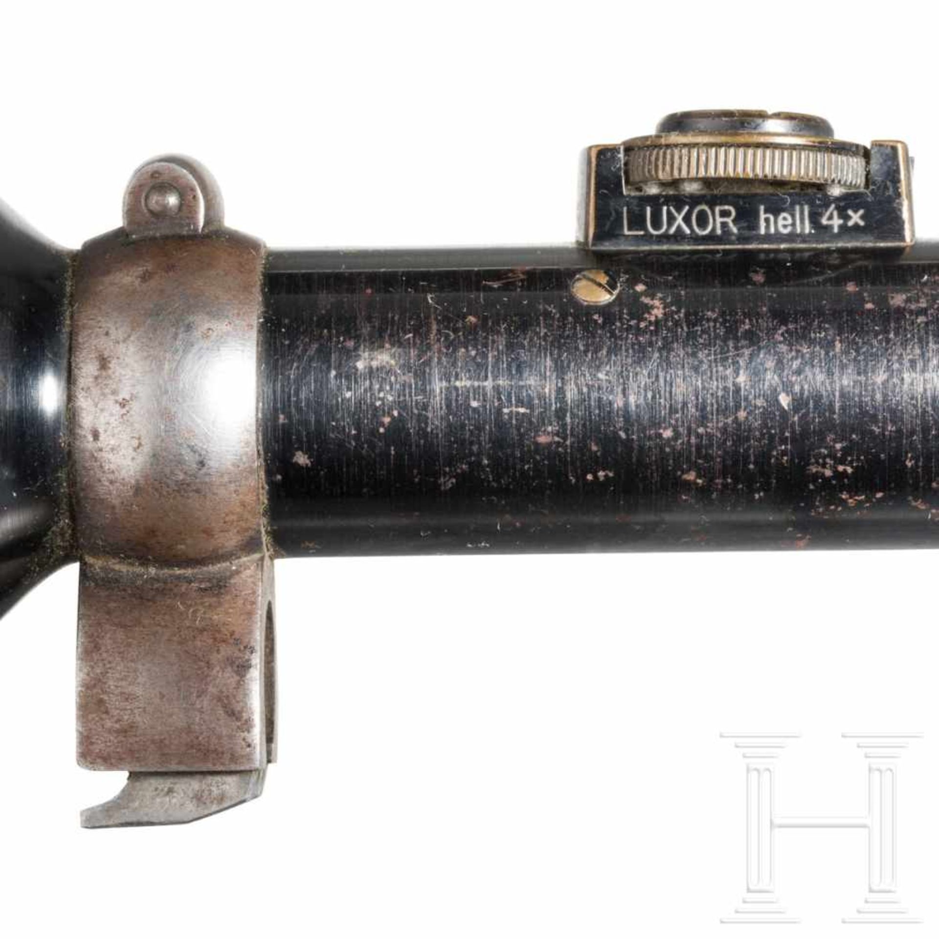 Rifle scope OIGEE Luxor hell 4 x with quiverStahl, brüniert (berieben), Herstellerbezeichnung, - Bild 7 aus 8
