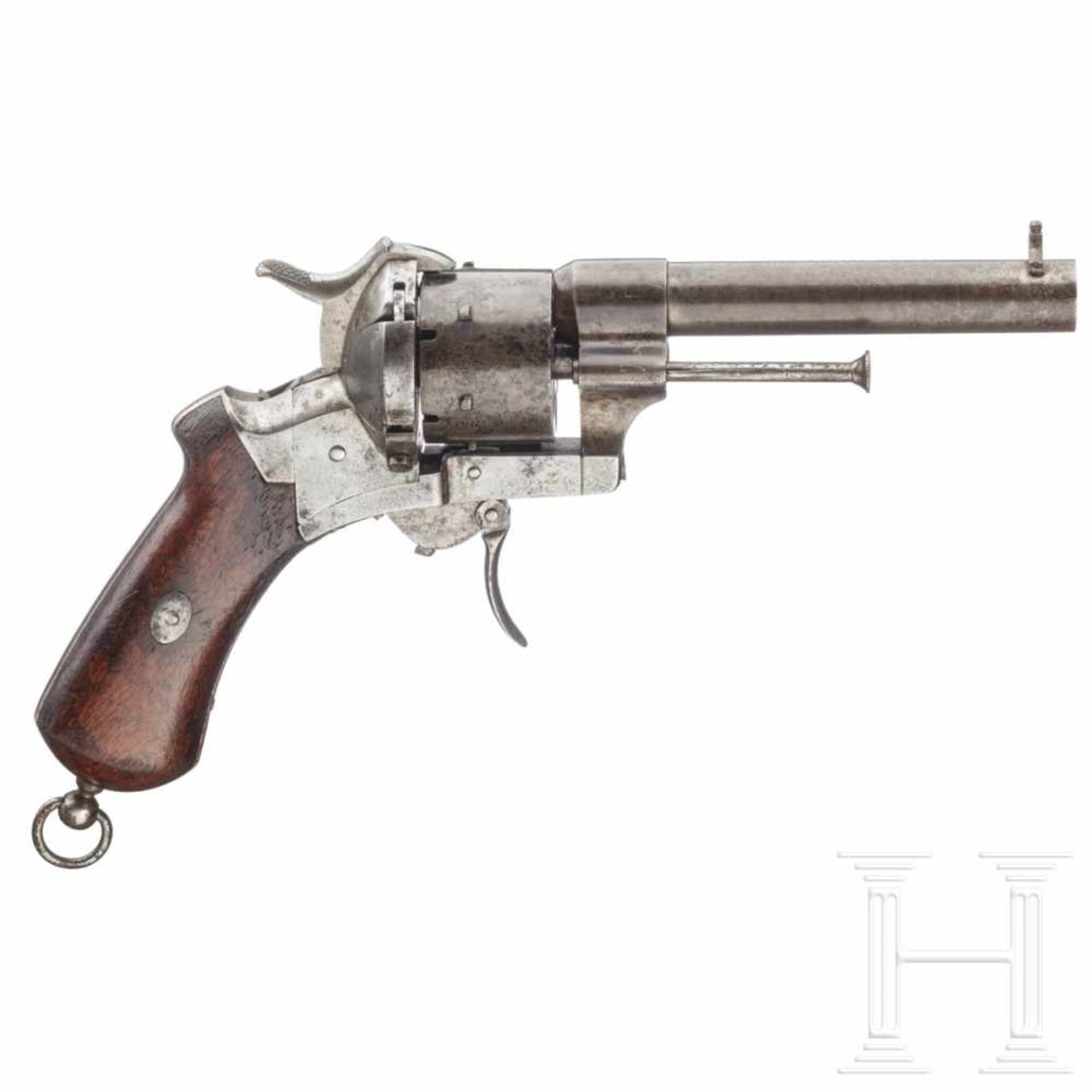 Frankreich - Lefaucheuxrevolver, E. Lefaucheux, ParisKal. 9 mm Lefaucheux, Nr. 14321, sechsschüssig.