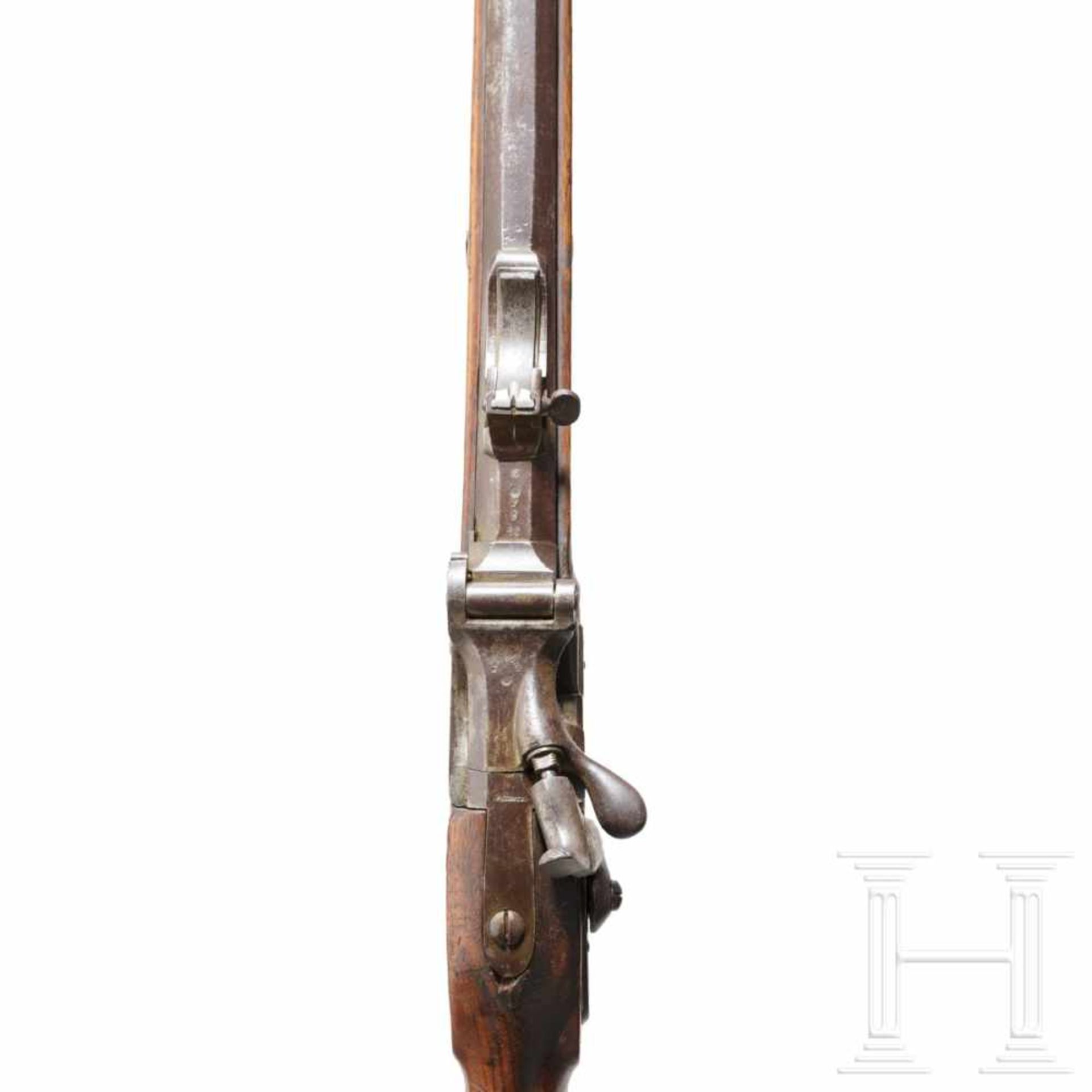Jägerstutzen M 1854/67, System WänzelKal. 14x33 Wänzel, Nr. 2481), rauer Lauf, Länge 65 cm. Großes - Bild 3 aus 3