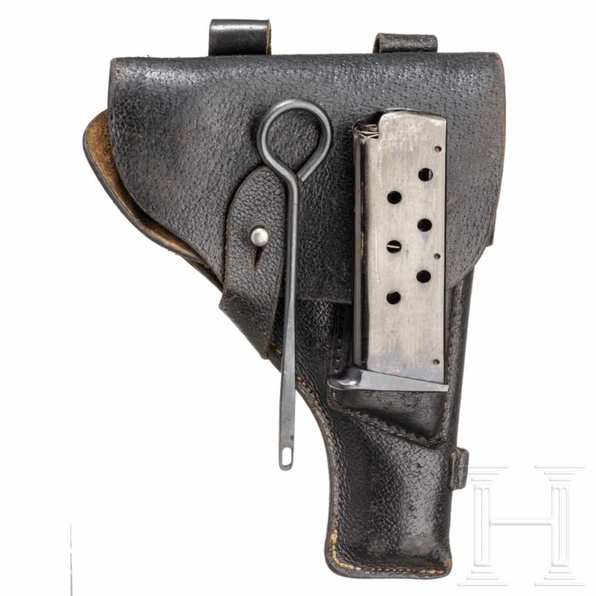 Ägypten - Tokagypt Mod. 58, mit Tasche, PolizeiKal. 9 mm Luger, Nr. E 12702, Blanker Lauf, Länge 115 - Bild 3 aus 4