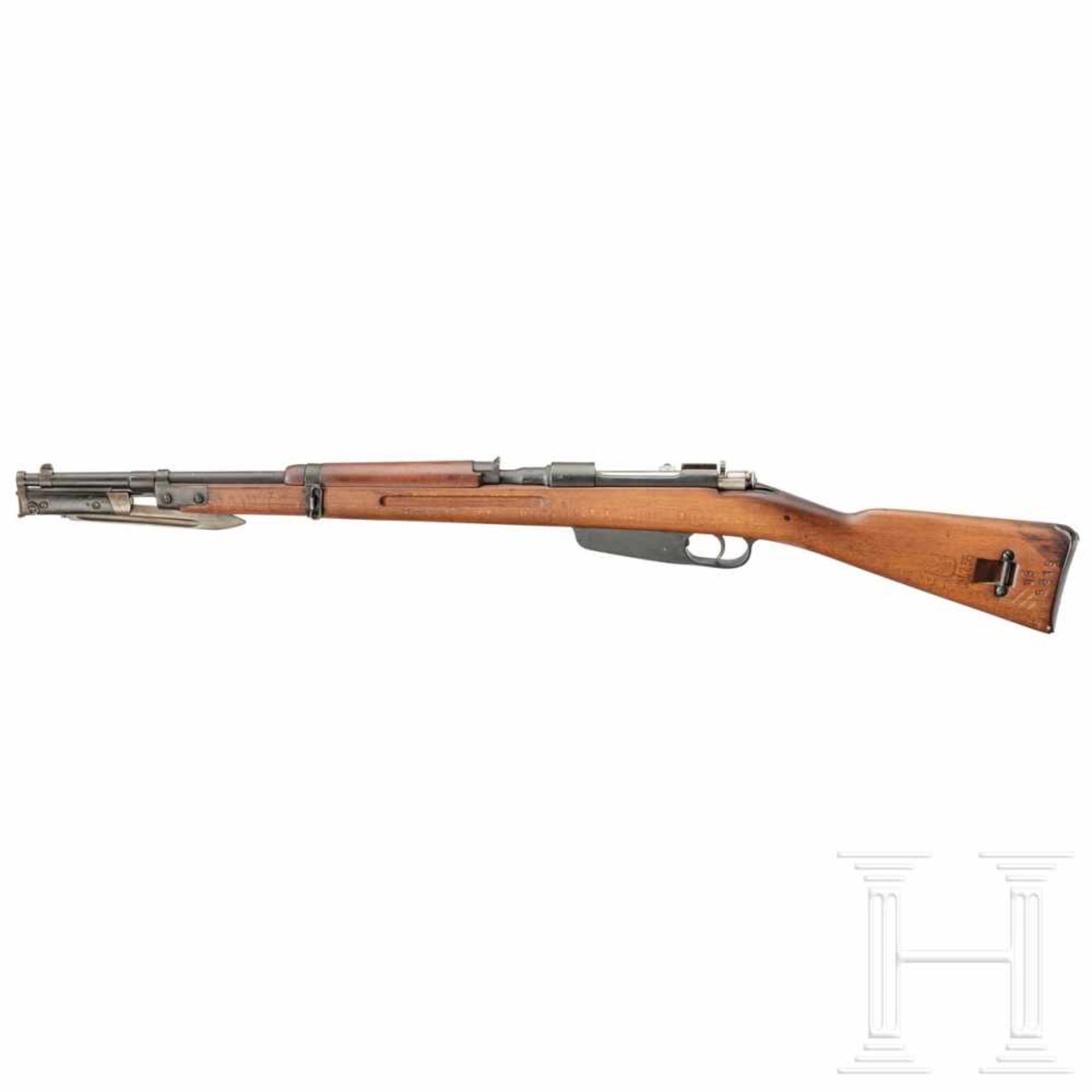 Kurzkarabiner Carcano Mod. 1938 TS (Truppe Speciali)Kal. 7,35x51 Carc., Nr. OB6816. Nummerngleich. - Bild 2 aus 3