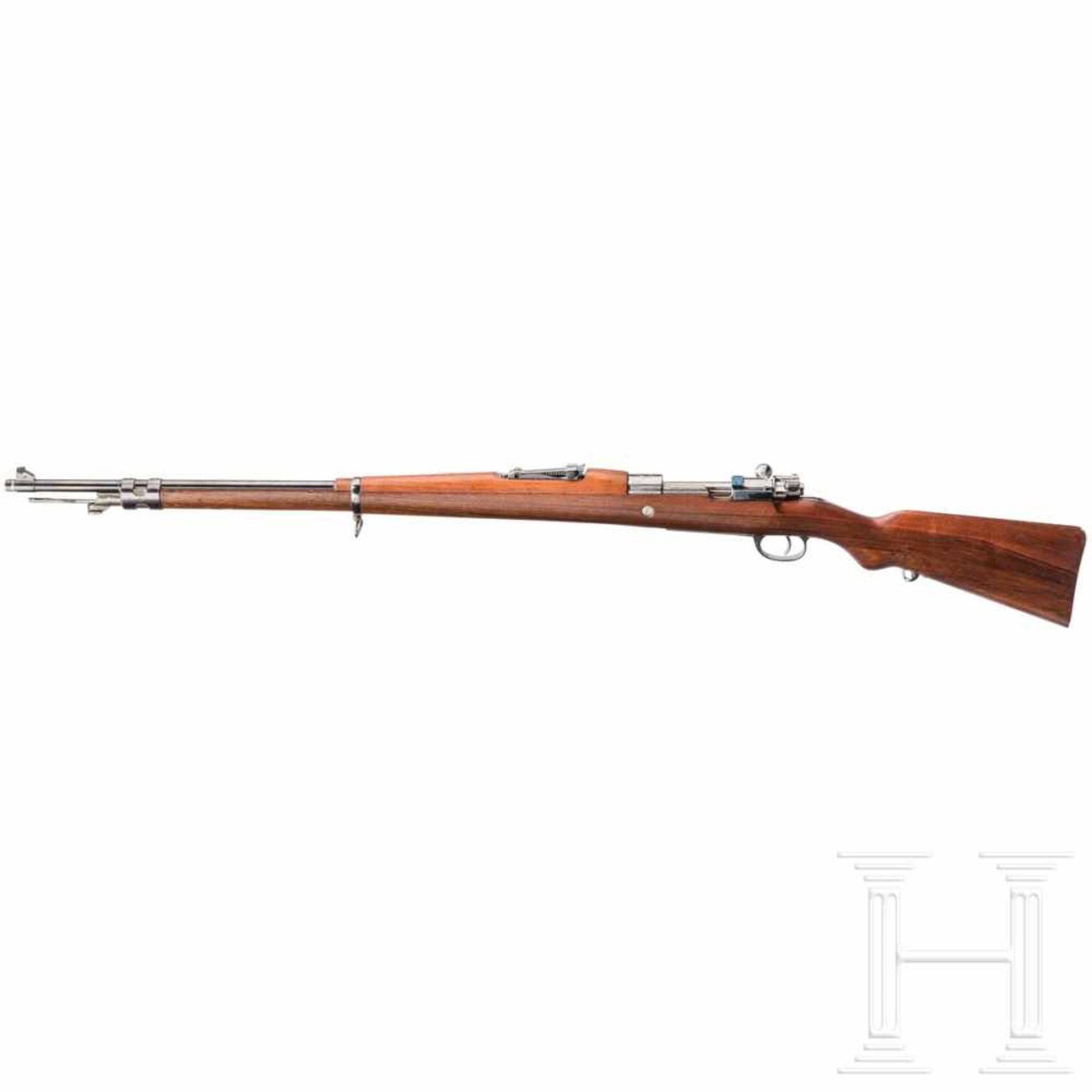 Argentinien - Gewehr Mod. 1909, DWMKal. 7,65 x 53 Arg., Nr. H8425, nummergleich. Lauf blank. - Bild 2 aus 2