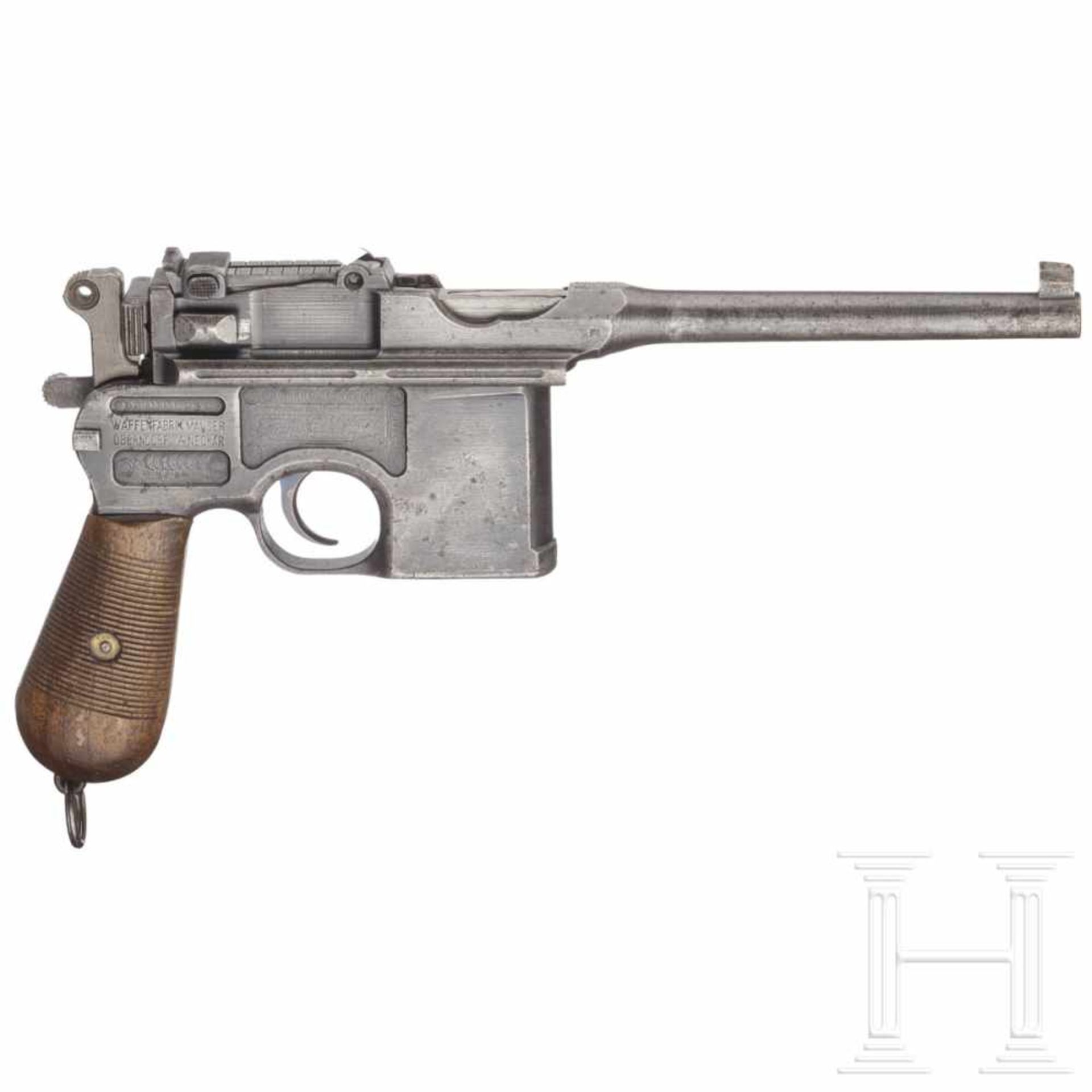 Mauser C 96 "Wartime Commercial", mit AnschlagkastenKal. 7,63 Mauser, Nr. 423808, Äußerlich - Bild 2 aus 5