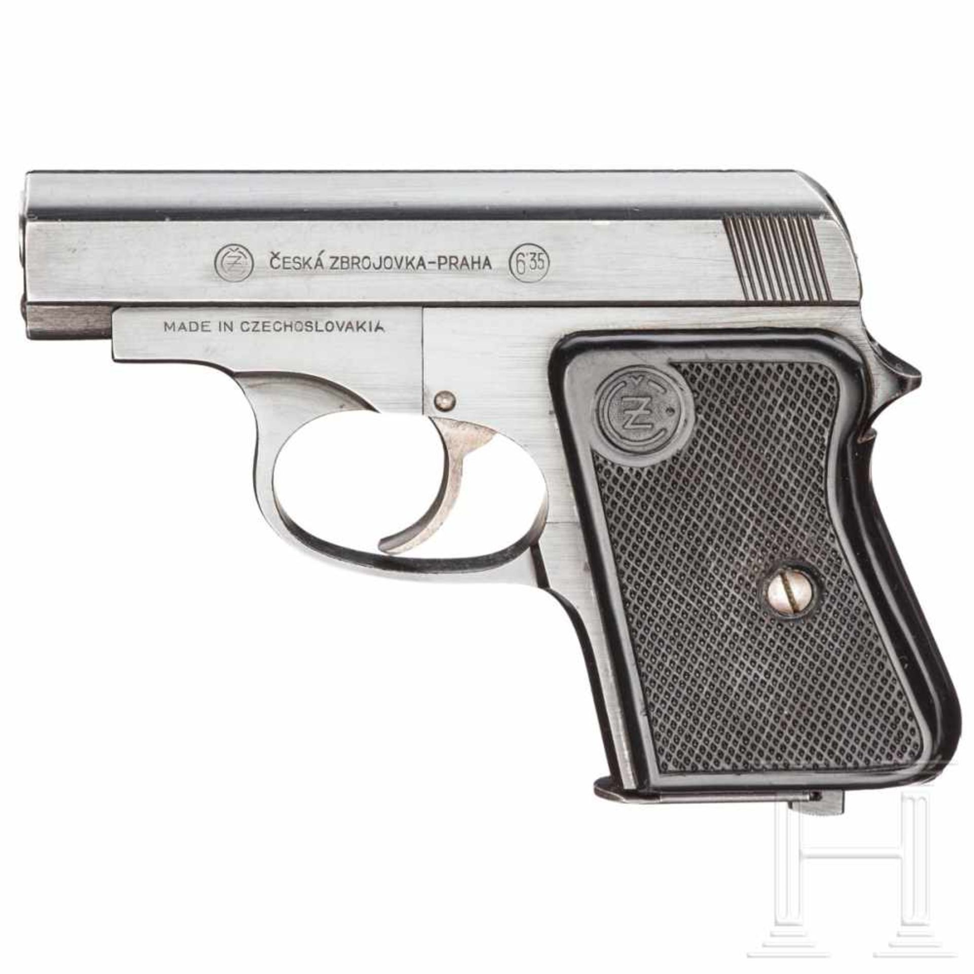 CZ Mod. 45Kal. 6,35 mm Brown., Nr. Z507876. Blanker Lauf. Achtschüssig. Gültiger Beschuss. SA.