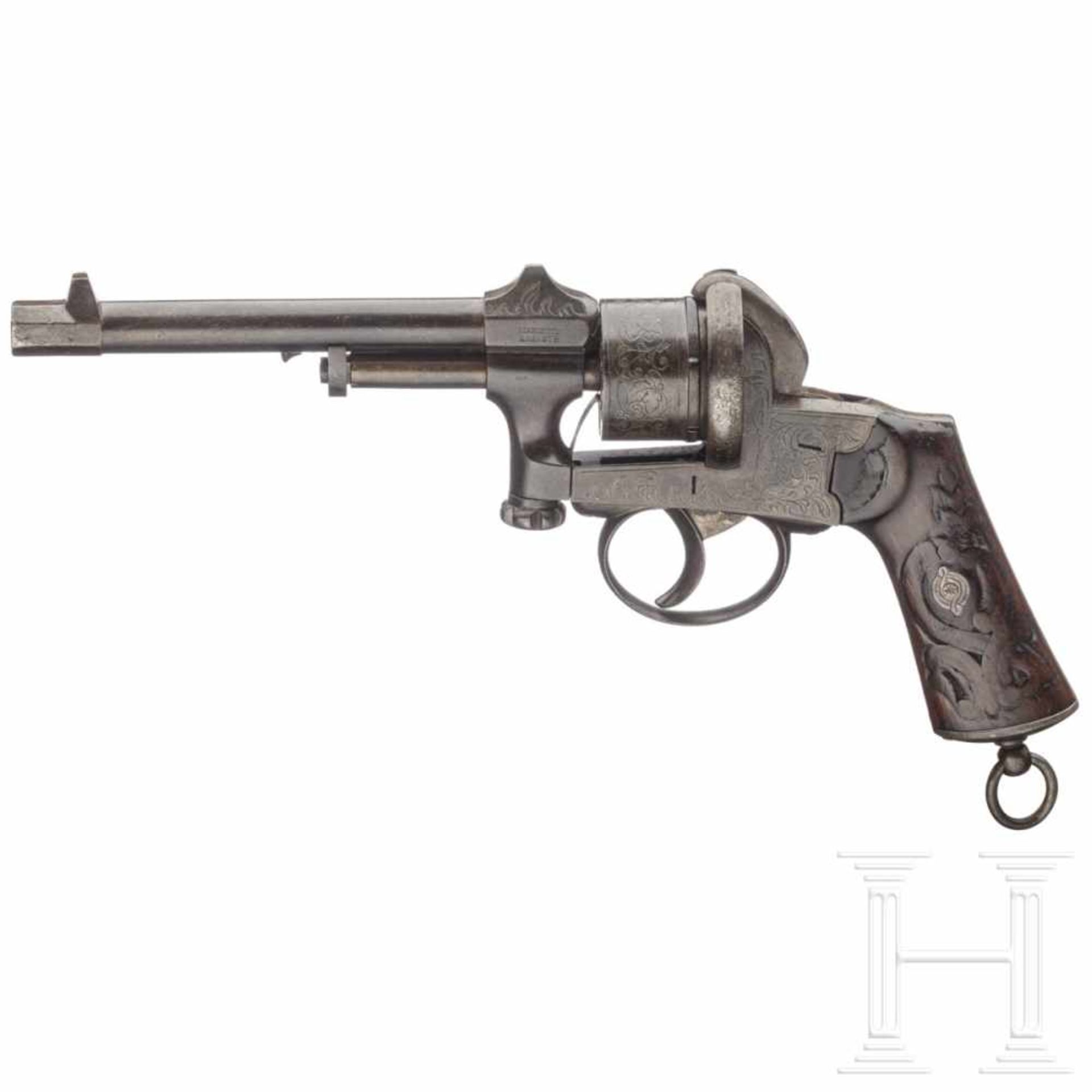 Spanien - Lefaucheuxrevolver, Mariette, EibarKal. 9mm Lefaucheux, Nr. ohne Nummer, DA only, - Bild 2 aus 2