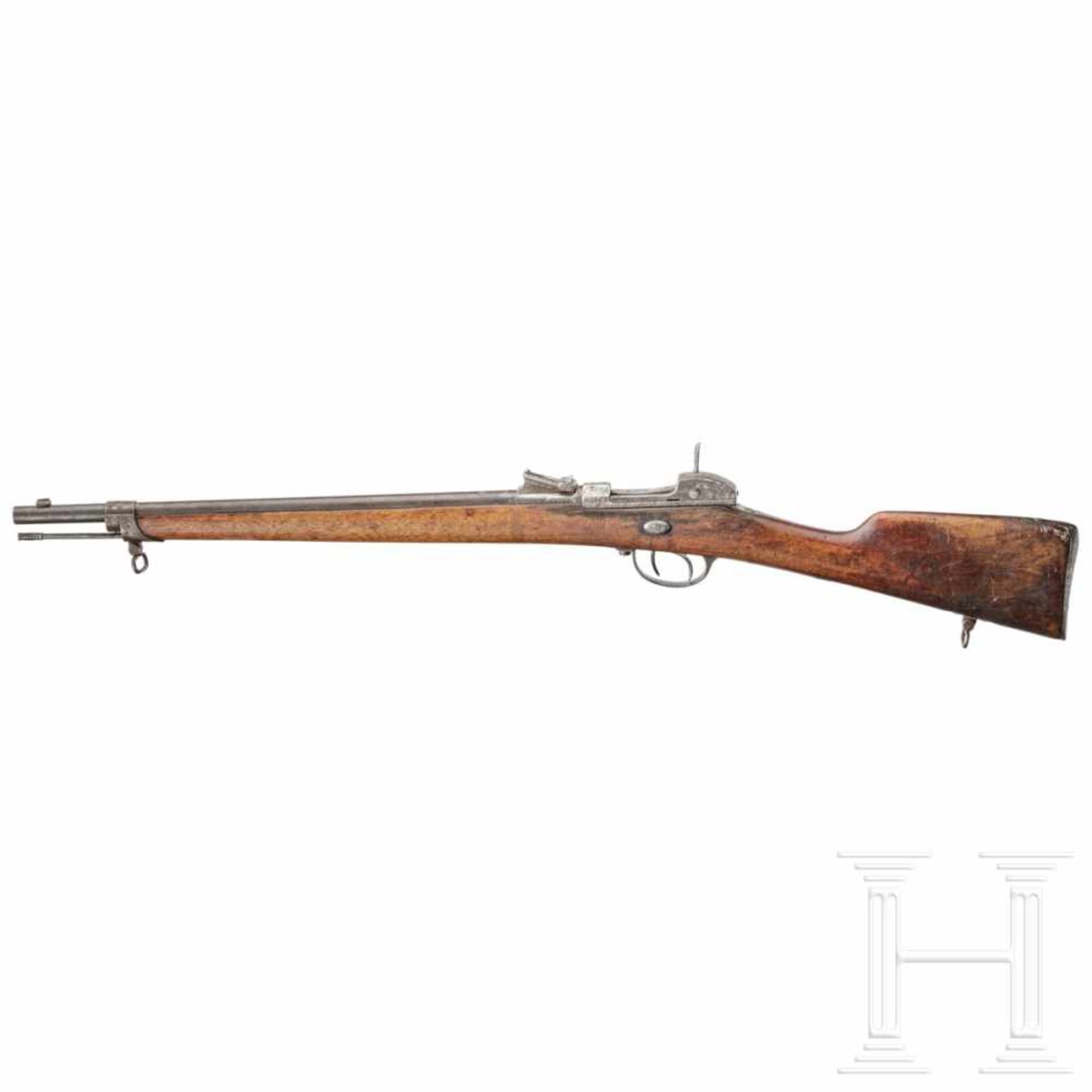 Werder Gendarmerie-Karabiner M 1869/73Kal. 11,5x35R Werder, Nr. 2082, nummerngleich bis auf - Bild 2 aus 3