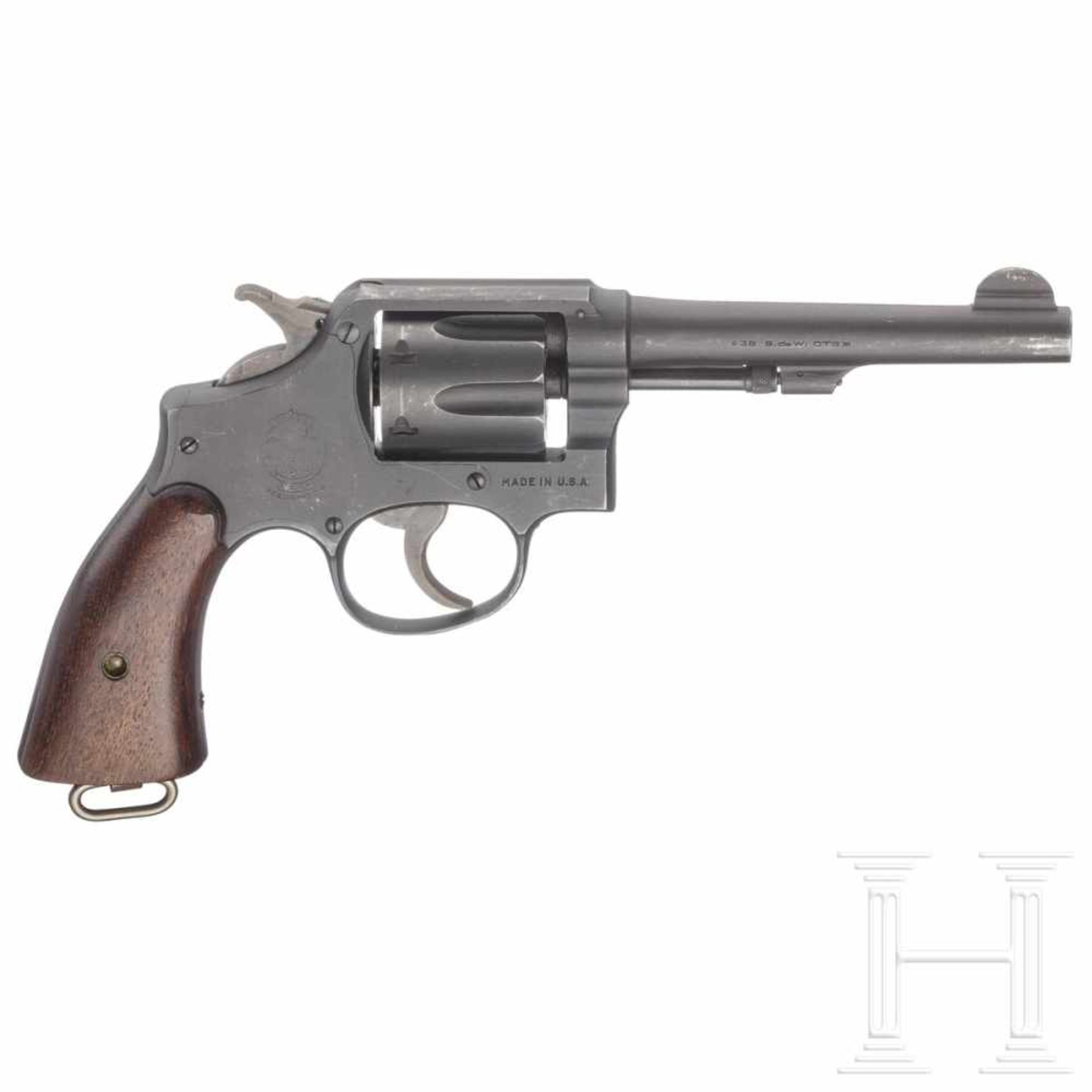 Smith & Wesson M & P, Victory-ModellKal. .38 S&W, Nr. V 671131, nummerngleich. Blanker Lauf, Länge - Bild 2 aus 2