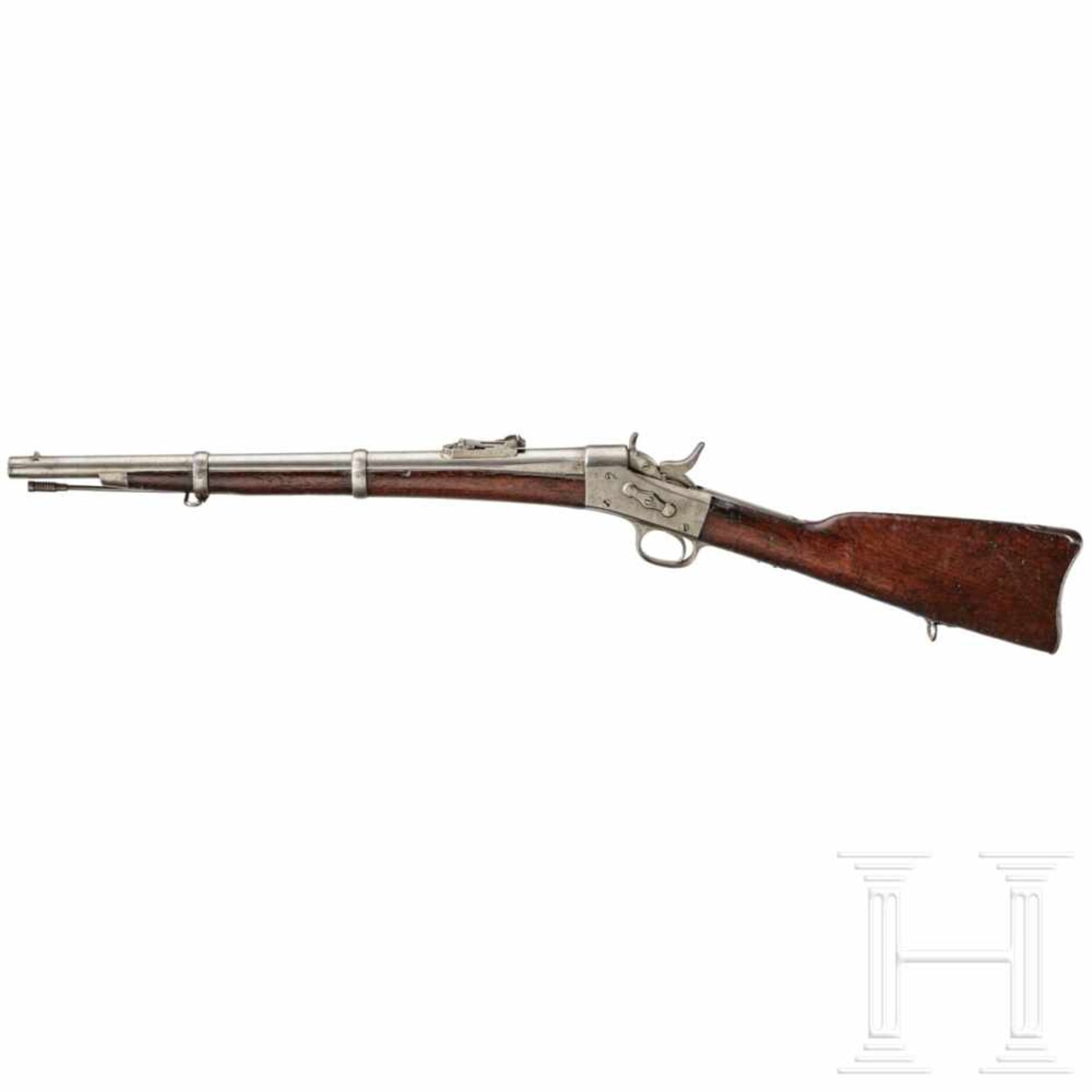 A short rifle, similar to the Remington M 1868, Egypt contractKal. .43 Egyptian, Nr. D 6495, - Bild 2 aus 2