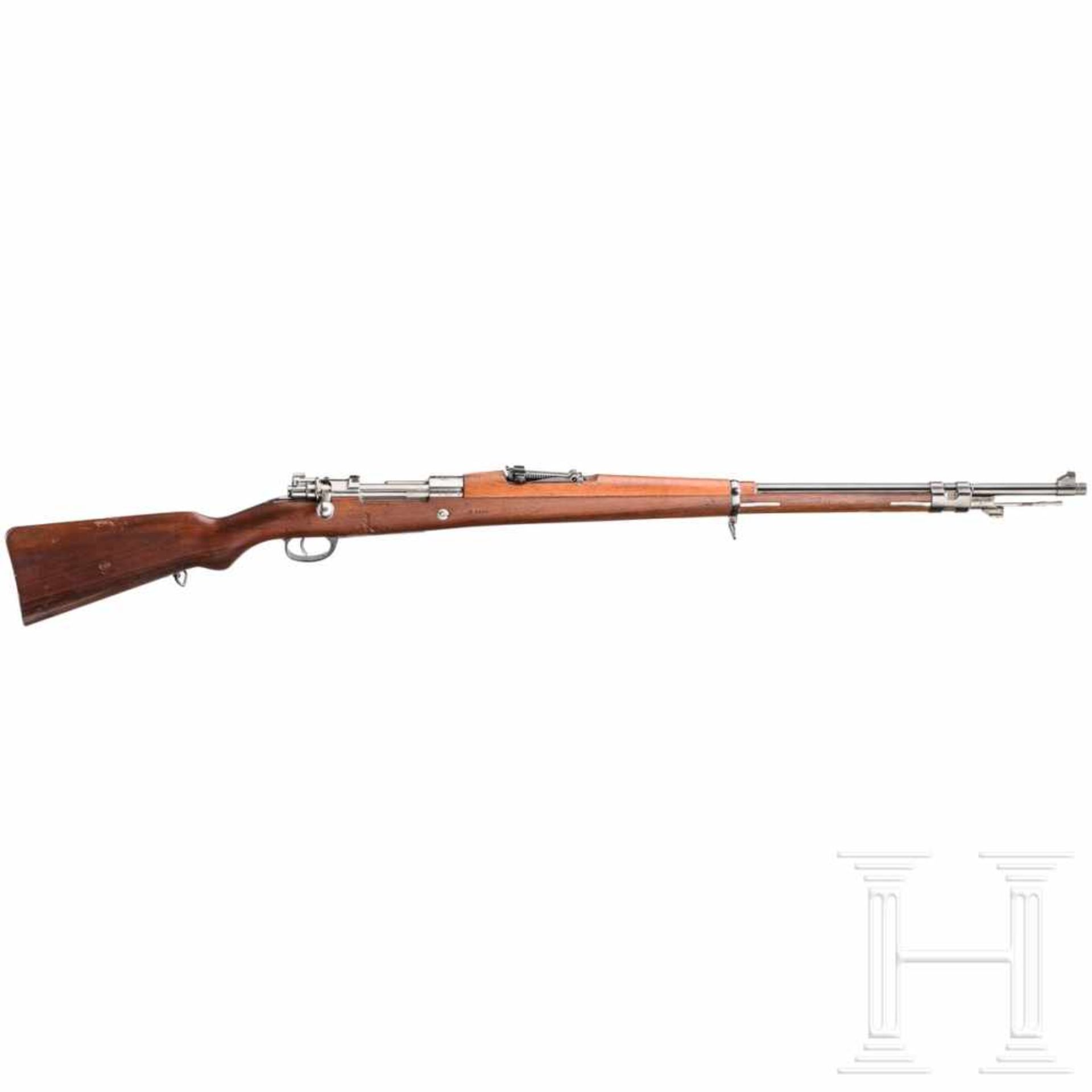 Argentinien - Gewehr Mod. 1909, DWMKal. 7,65 x 53 Arg., Nr. H8425, nummergleich. Lauf blank.