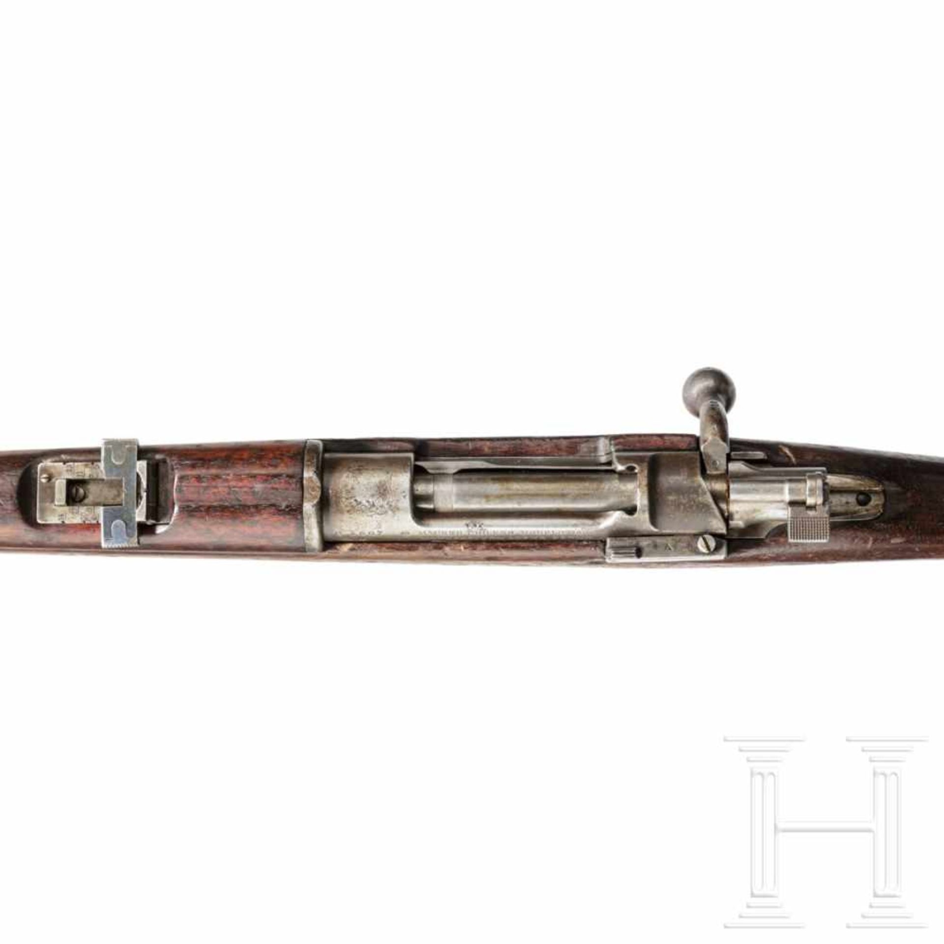 Chile - Kurzgewehr Mod. 1895, LoeweKal. 7x57, Nr. C 3607, nicht nummerngleich. Blanker Lauf. - Bild 3 aus 3