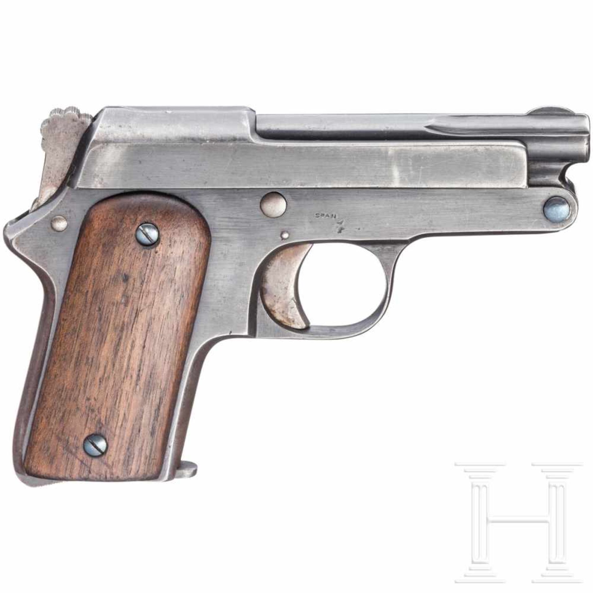 Sharp-ShooterKal. 6,35 mm Brown., Nr. 7442, Kipplauf matt, Länge 76 mm. Achtschüssig. Beschuss. Ohne - Bild 2 aus 2
