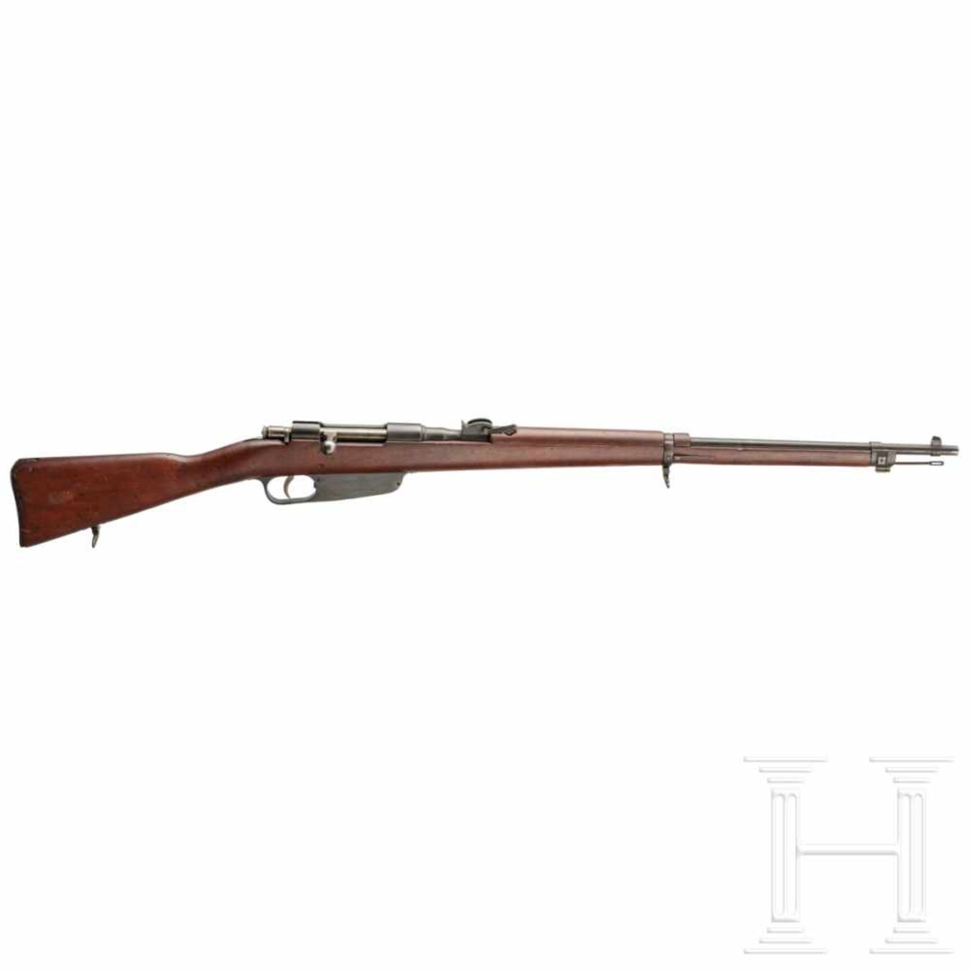 Gewehr Carcano Mod. 1941Kal. 6,5x52 Carc., Nr. BC3715. Blanker Lauf. Sechsschüssig. Dt. Beschuss.